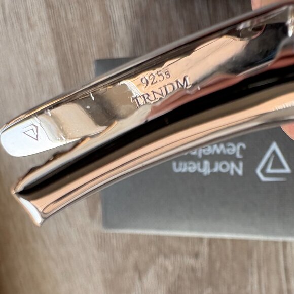 Northern Jewelry Classic 925 Sterling Silver One Inch Tie Bar Clip - Picture 4 of 5